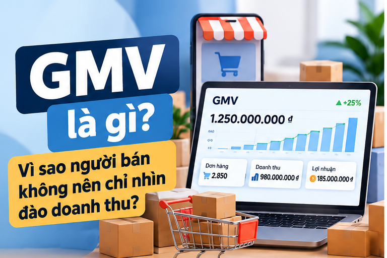 GMV là gì trong thương mại điện tử