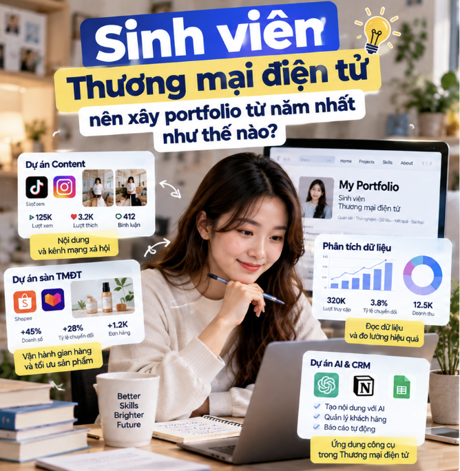 Sinh viên TMĐT nên xây portfolio như thế nào