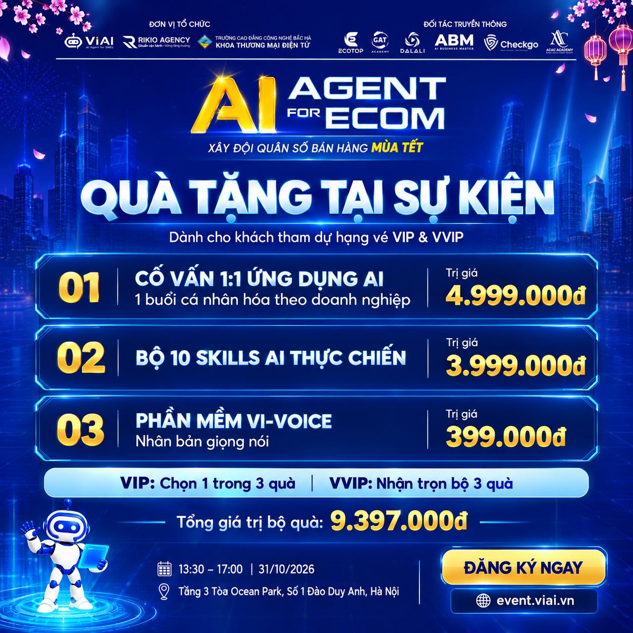 Bộ quà tặng tham gia sự kiện